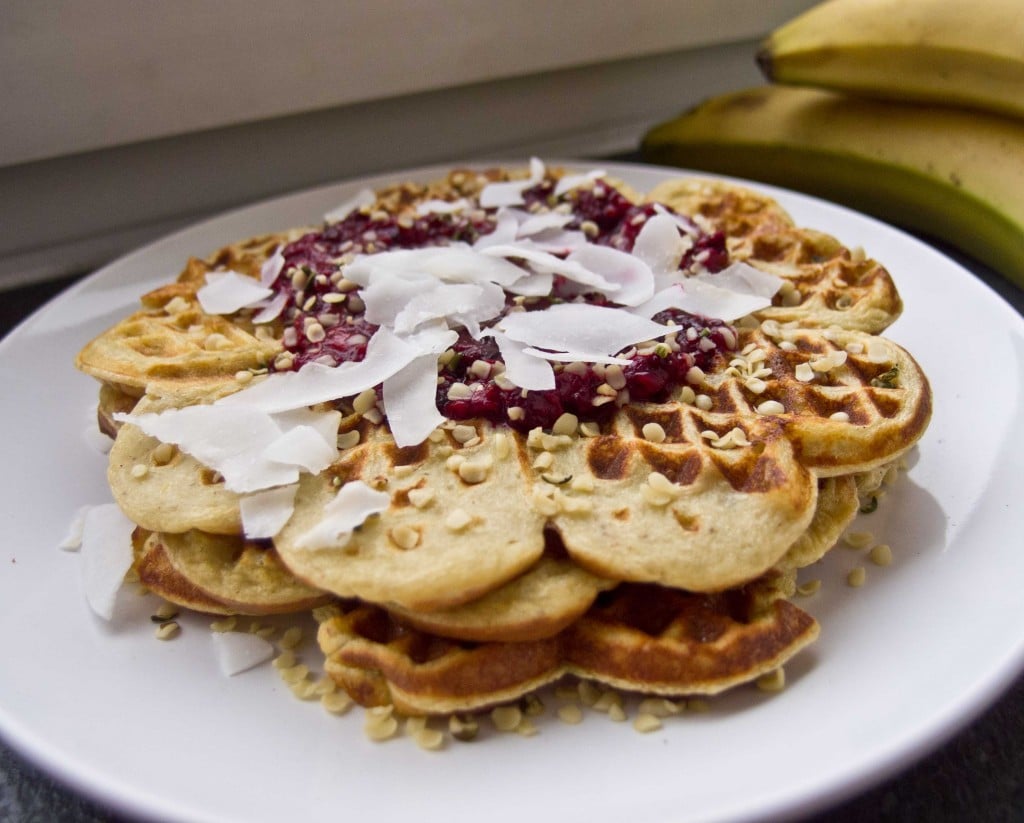 Vafler med proteinpulver