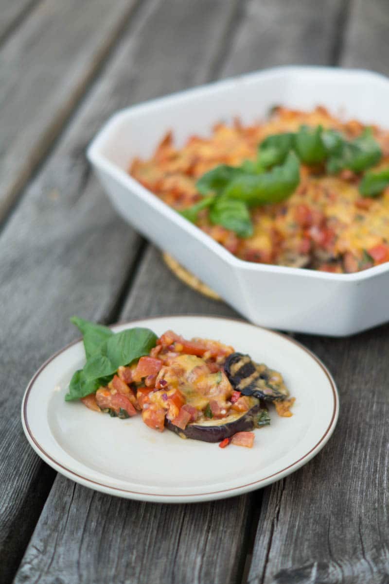 Grillede auberginer grilled eggplant