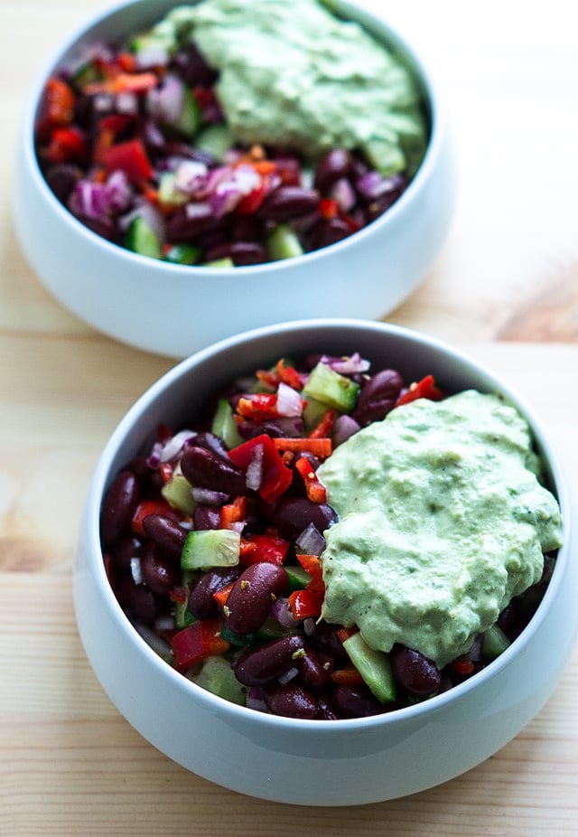 Mexicansk salat med bønner