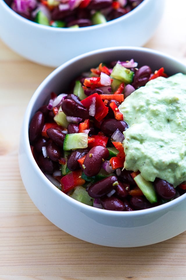 Mexicansk salat med bønner