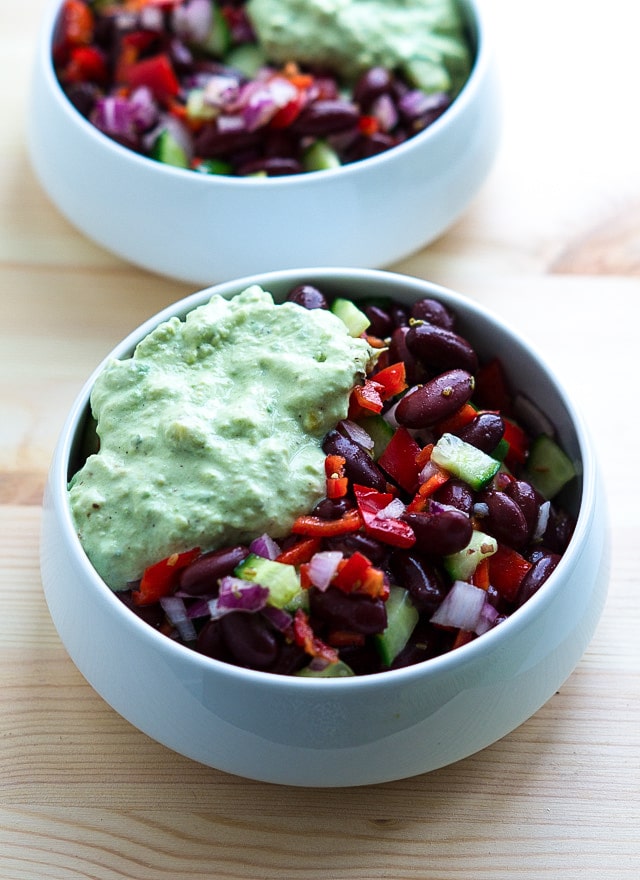 Mexicansk salat med bønner