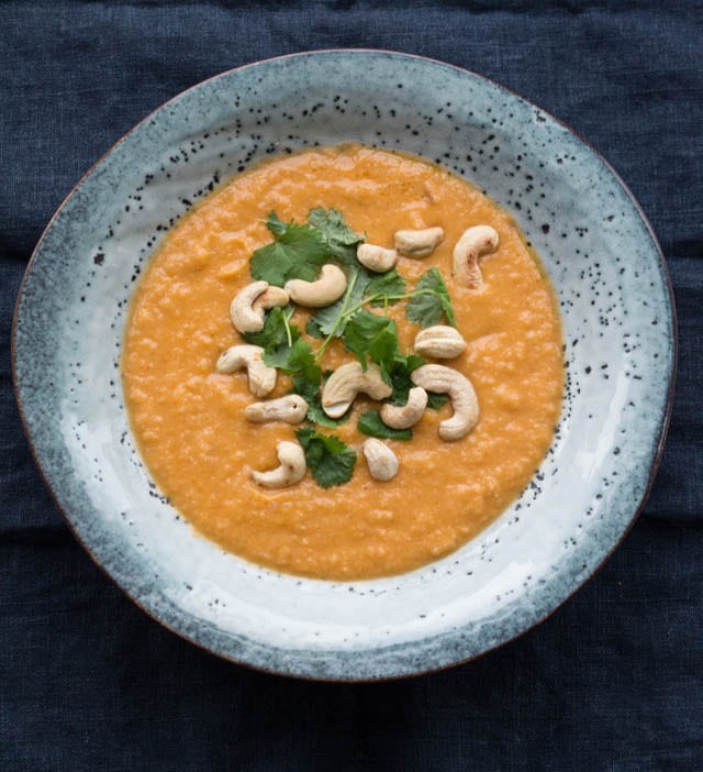 blomkålssuppe med kokosmælk