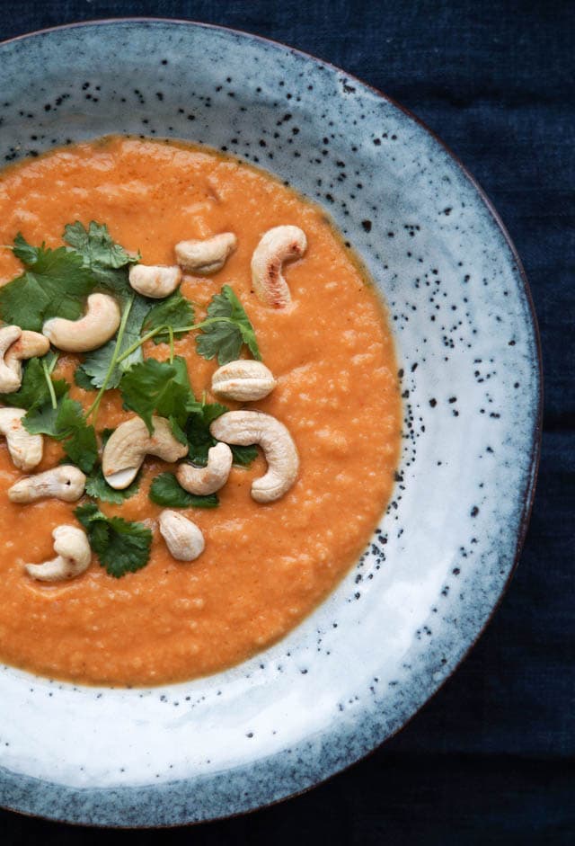 blomkålssuppe med kokosmælk