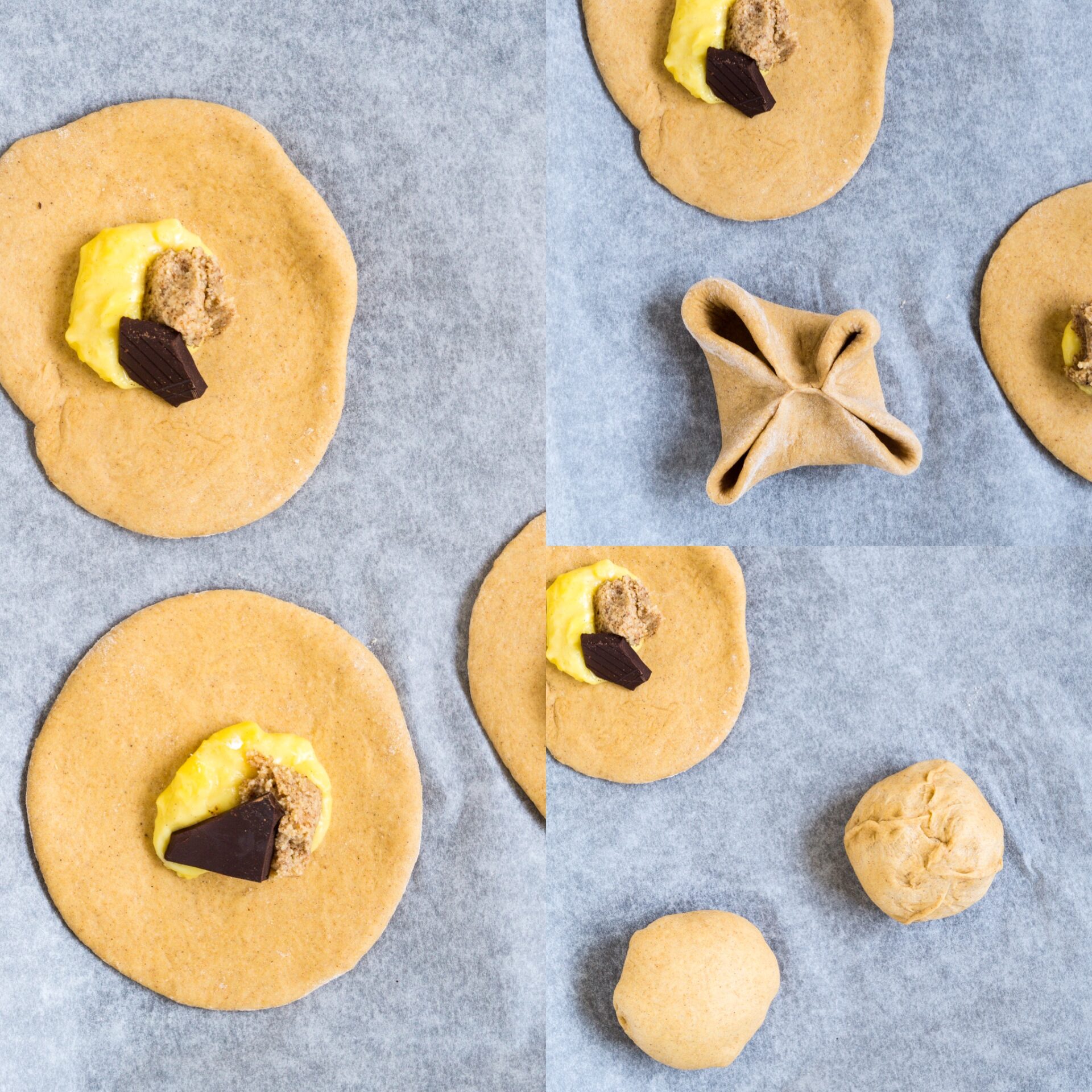 Sundere fastelavnsboller med remonce, creme og chokolade
