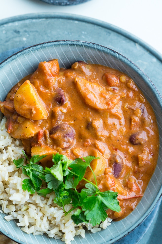 Vegetarisk indisk curry