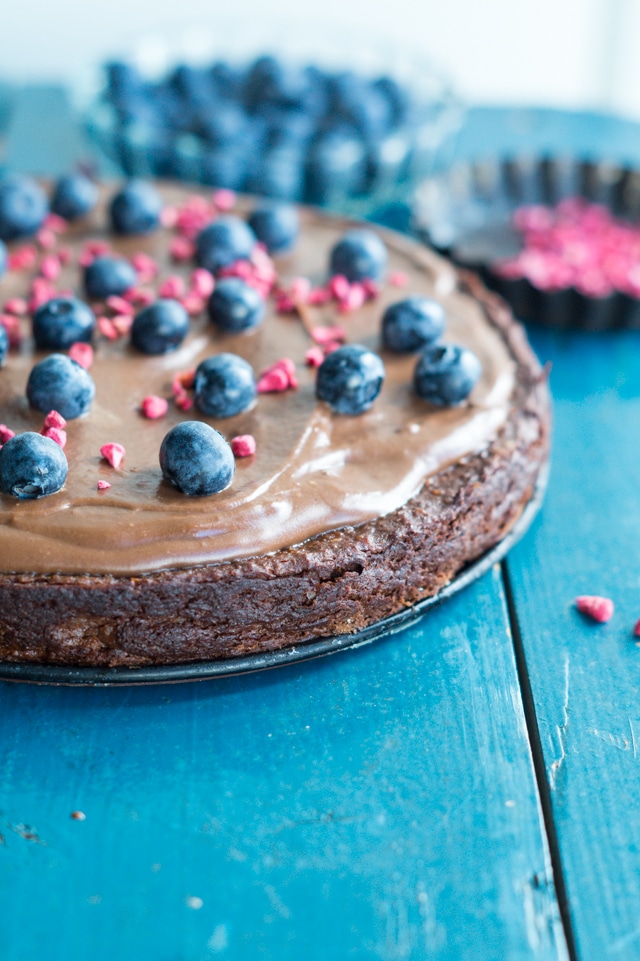 Sweet potato brownie med chokolade ganache