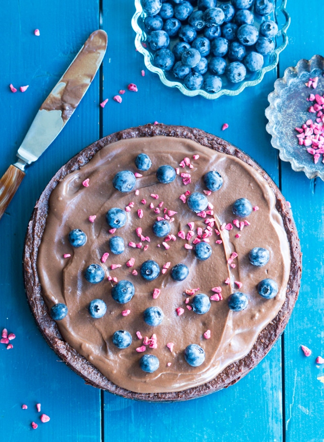 Sweet potato brownie med chokolade ganache
