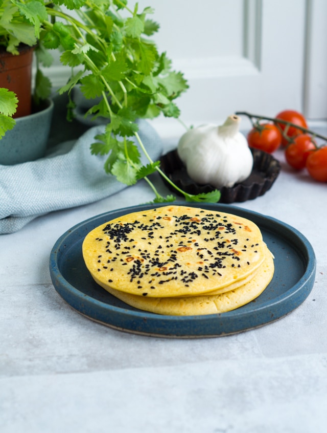 Pandebrød af kikærtemel
