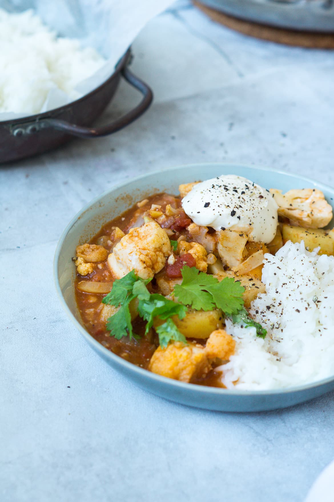 Aloo gobi - vegetarisk indisk ret