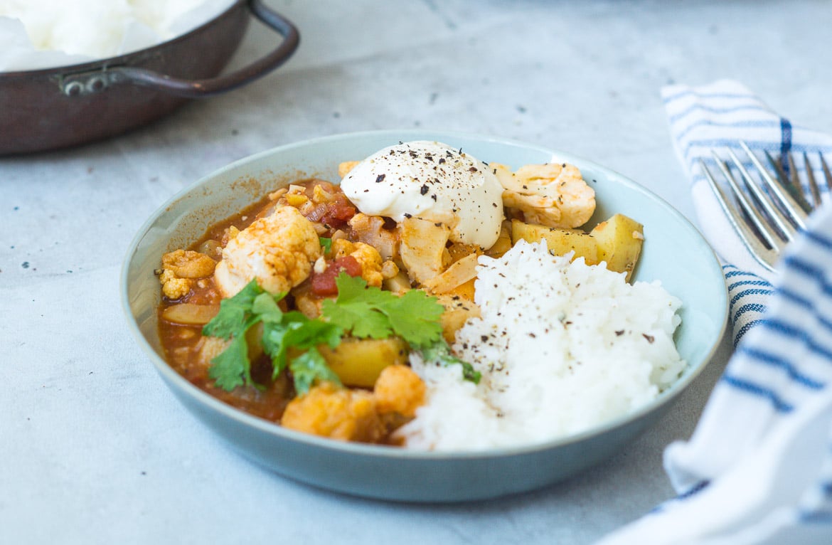 Aloo gobi - vegetarisk indisk ret