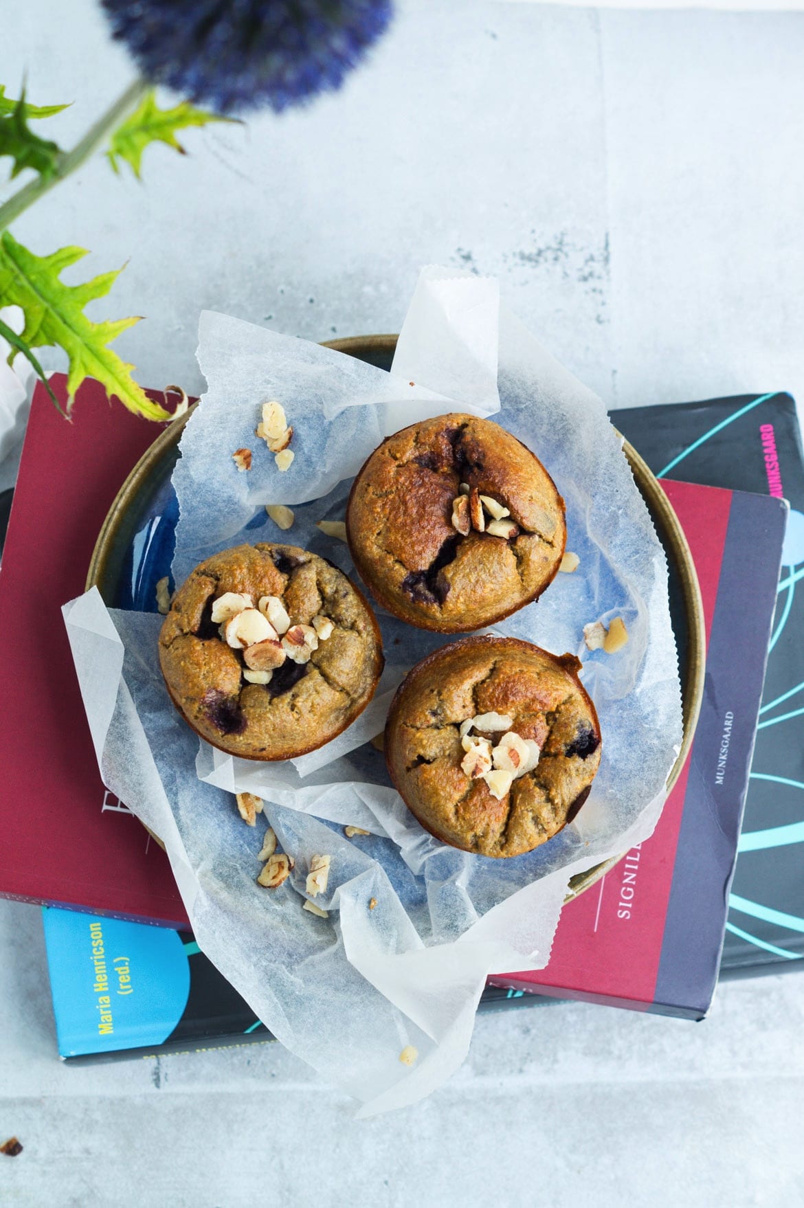 Sundere blåbærmuffins - til madpakken