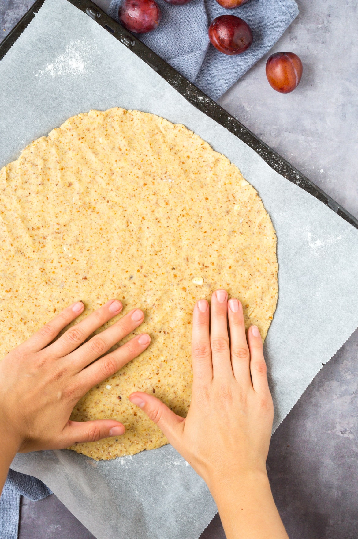 Blomme galette