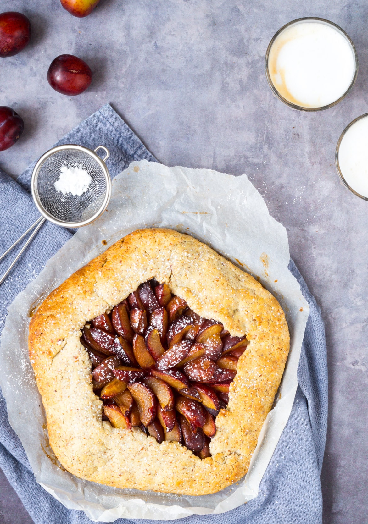 Blomme galette