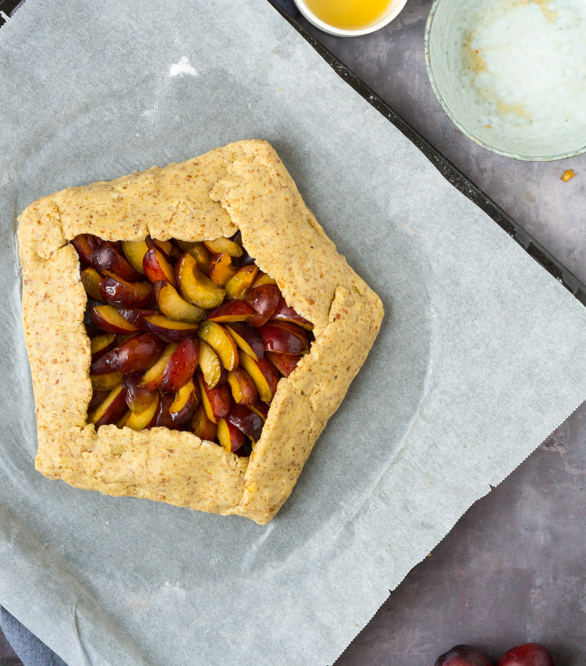 Blomme galette