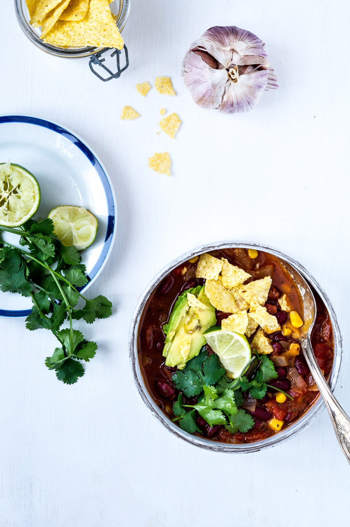 Vegetarisk tacosuppe