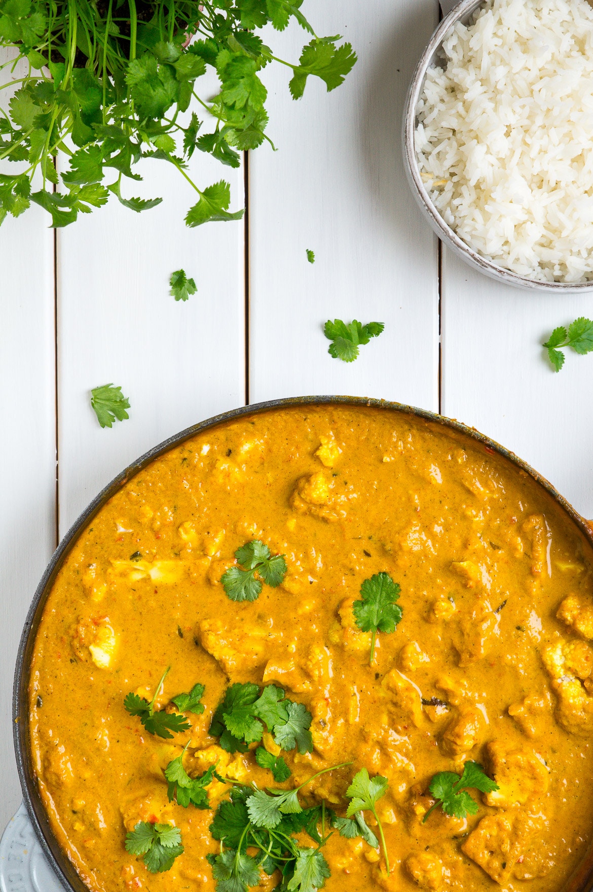 Vegetarisk tikka masala med blomkål
