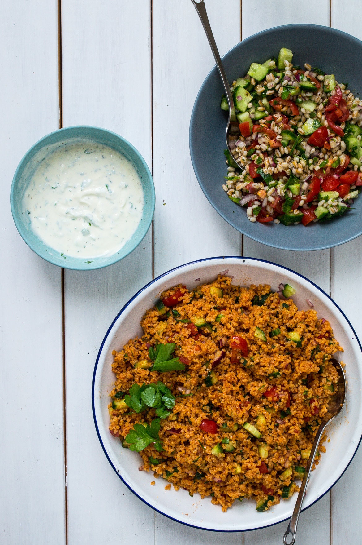 salat med bulgur