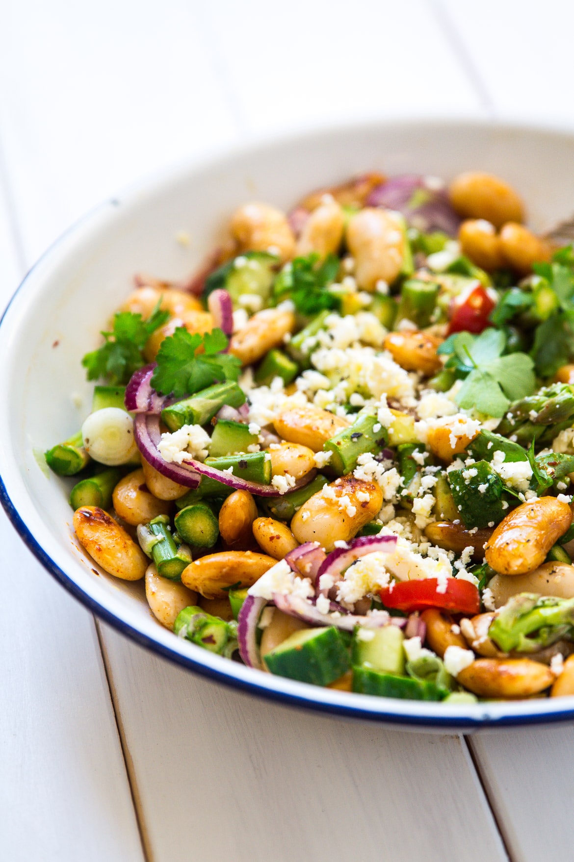 Salat med butterbeans, persille og feta