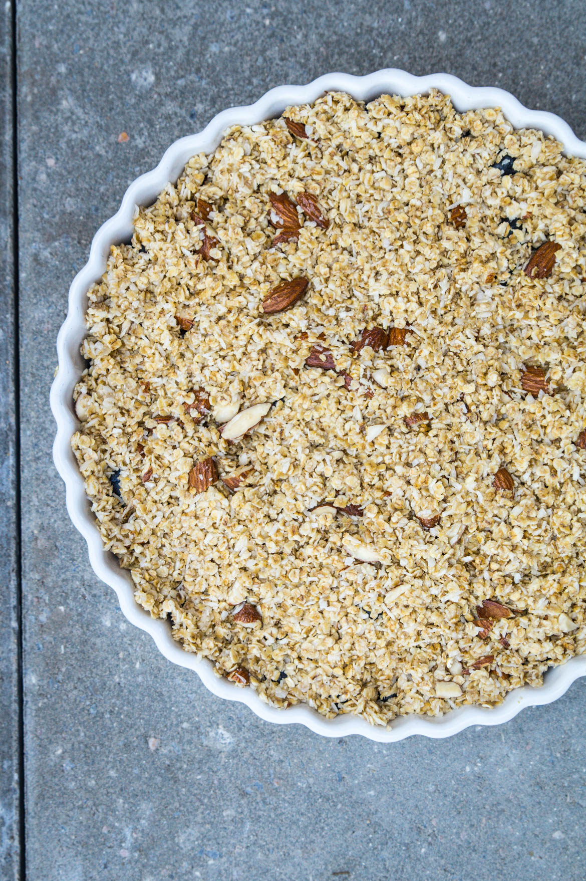 Crumble med bær