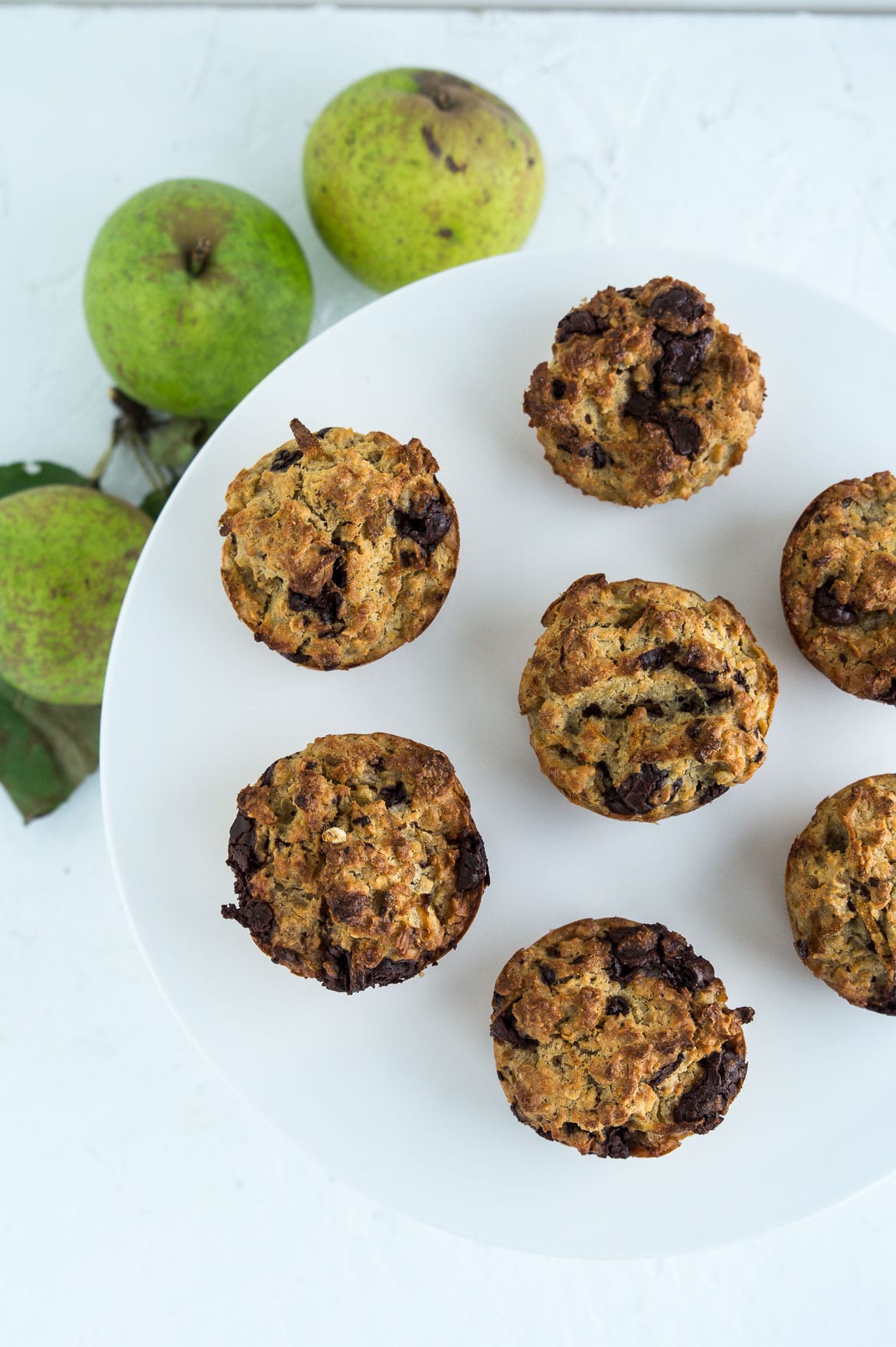 Pæremuffins med chokolade