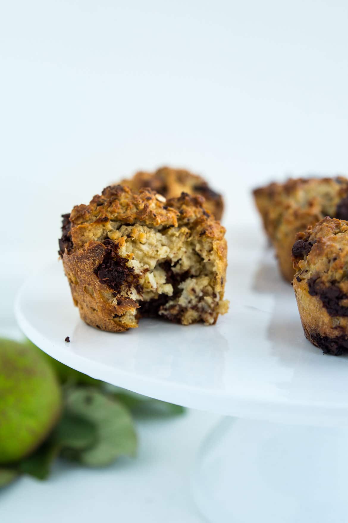 Pæremuffins med chokolade