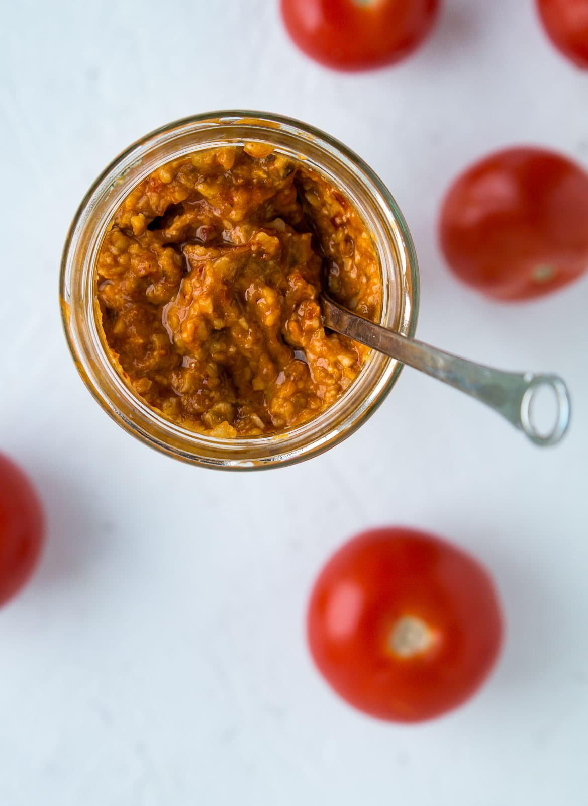 Tomatpesto med bagte tomater