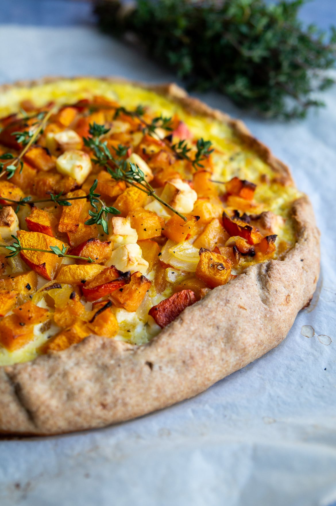 Galette med græskar og feta