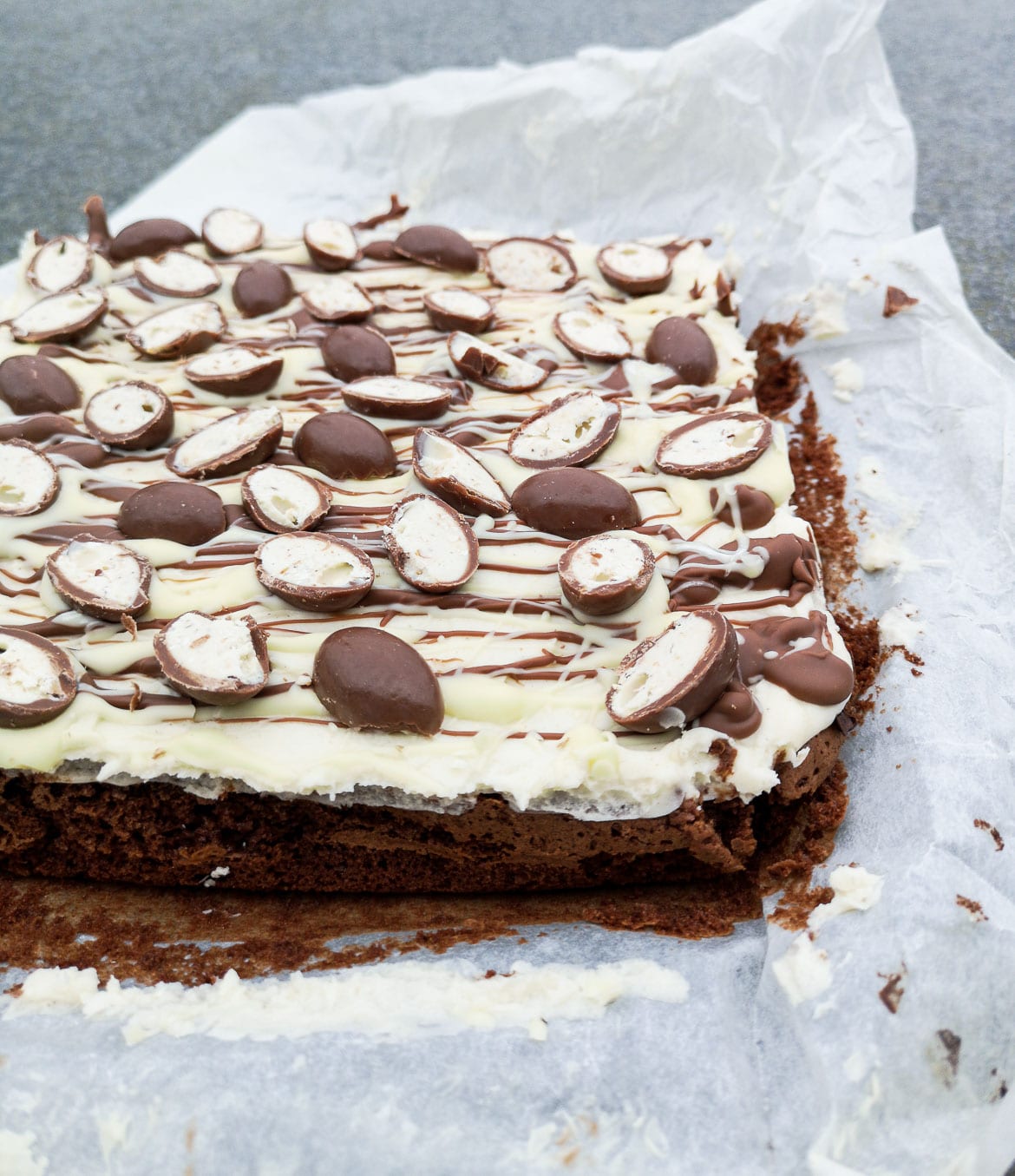 Kinder-brownie - lækker brownie med kinder