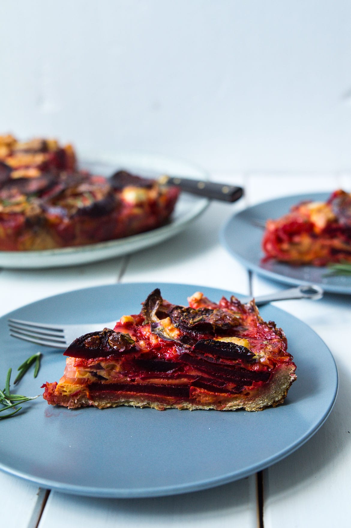 Rødbedetærte med feta