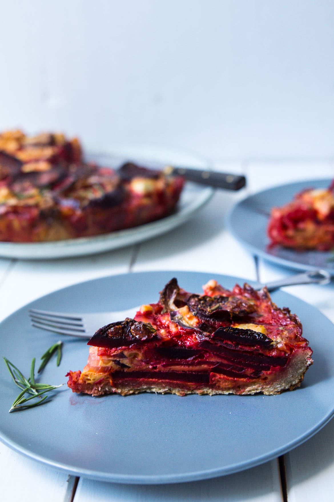 Rødbedetærte med feta