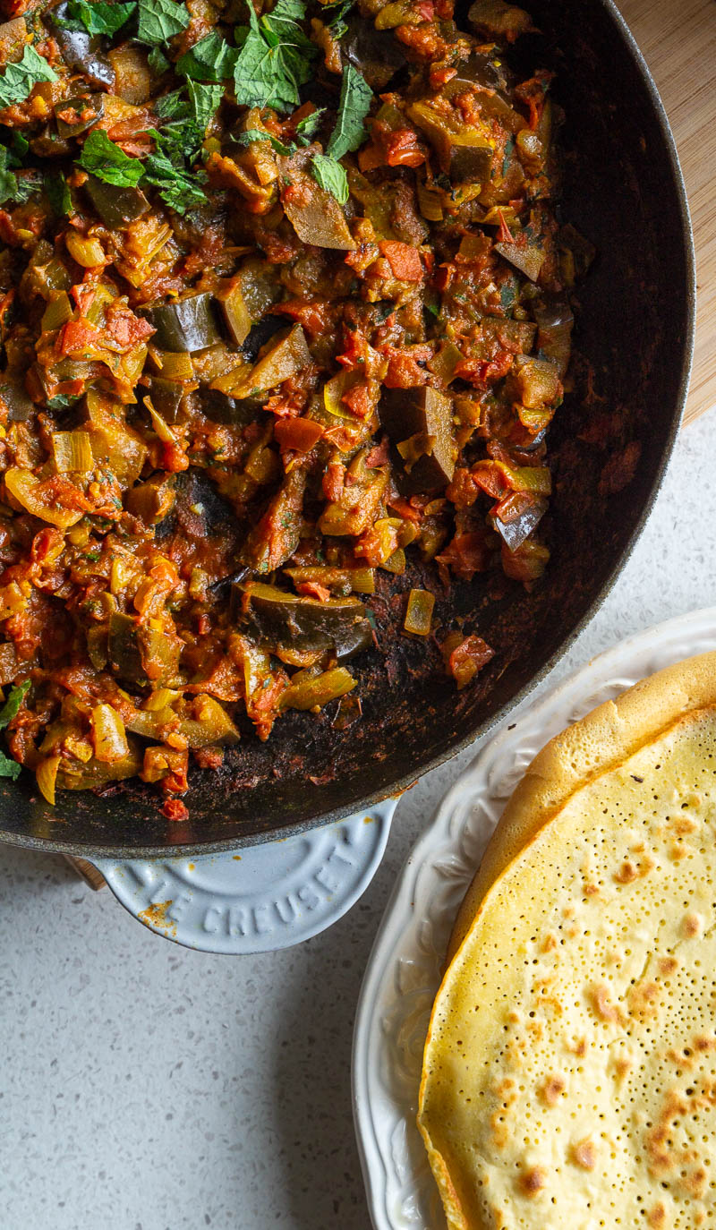 Persisk auberginegryderet