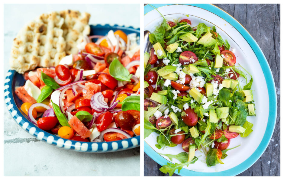 Sommersalat med tomat