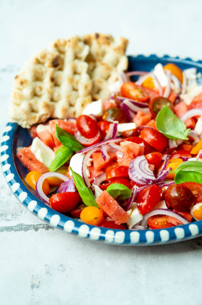 Salat med vandmelon