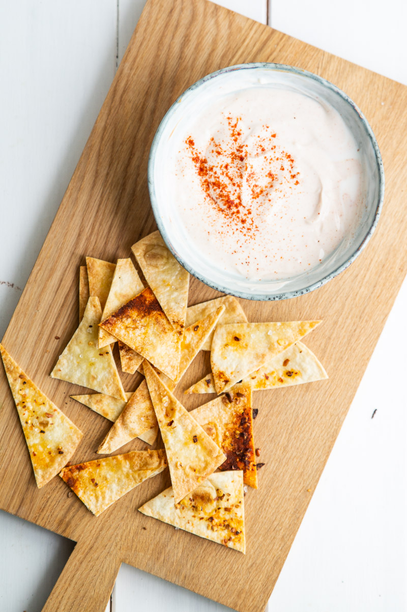 Hjemmelavede tortillachips