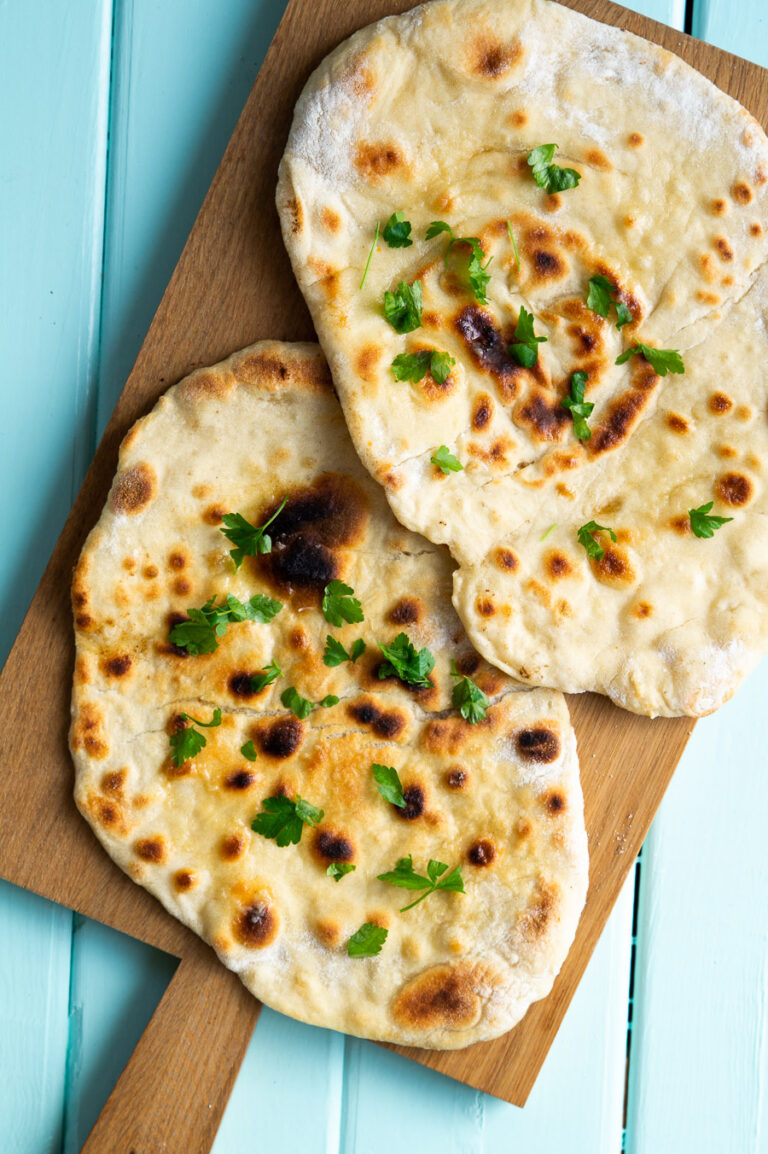 Naanbrød med hvidløg