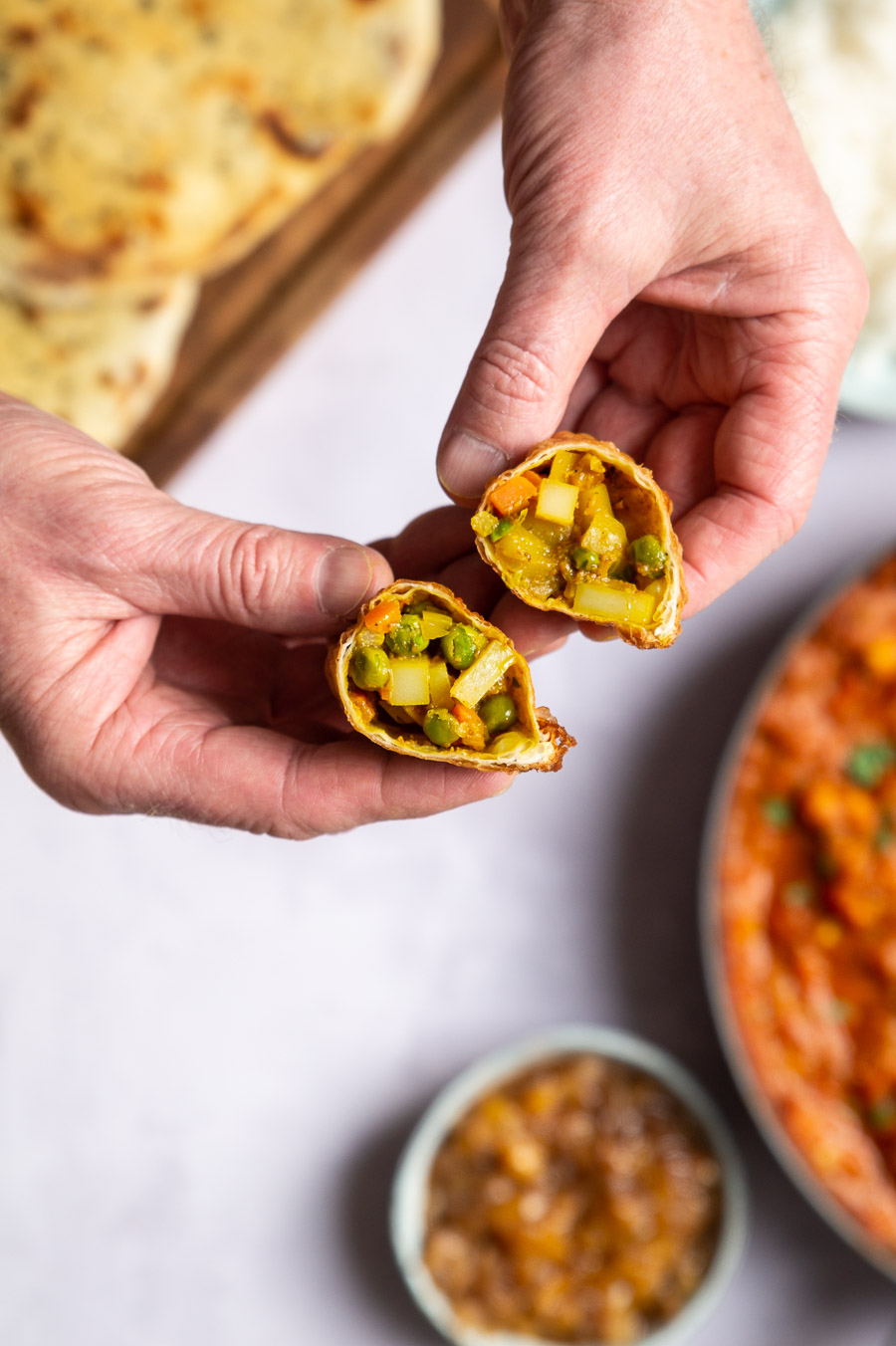 Vegetarisk samosa