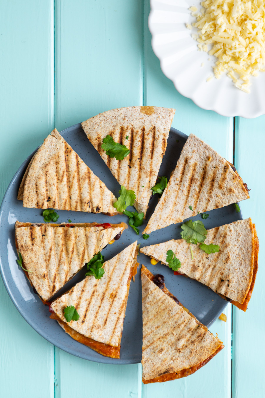Vegetar quesadillas