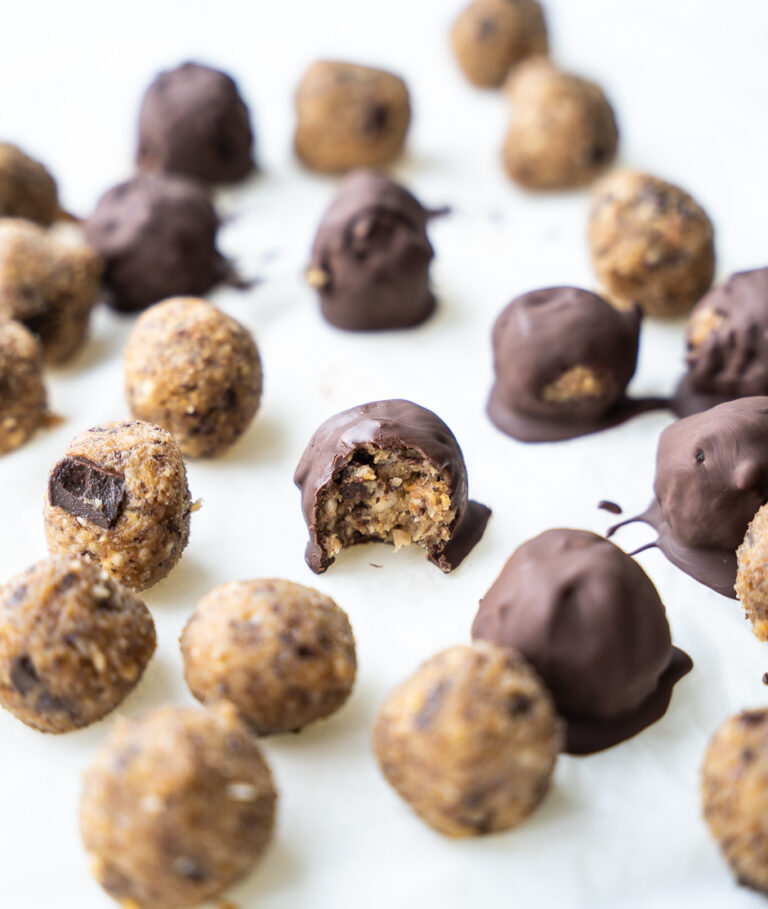 Cookie dough kugler med kikærter