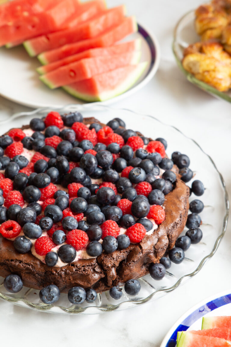 Brownie med bærskum