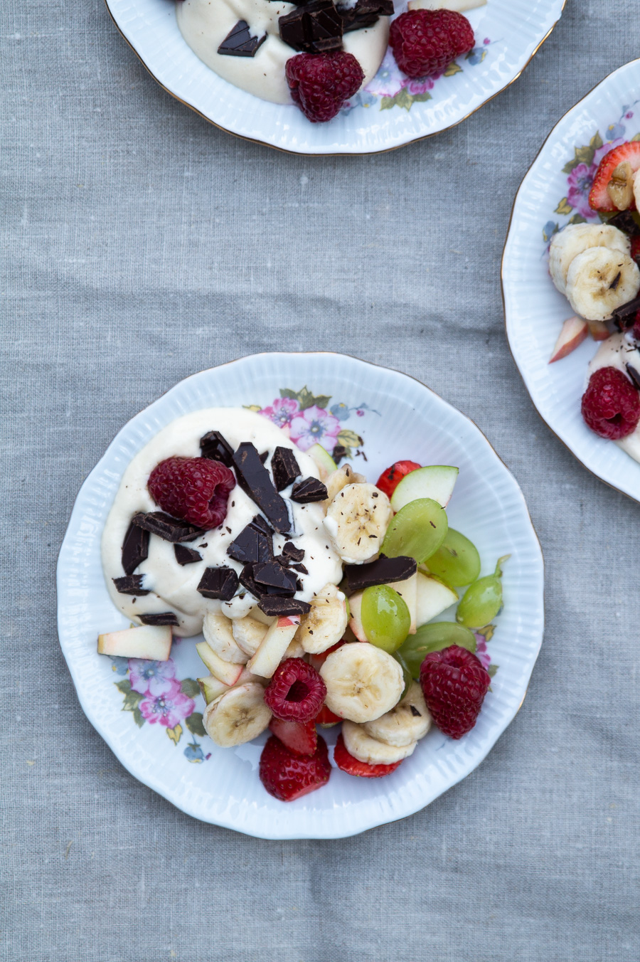 Frugtsalat med råcreme