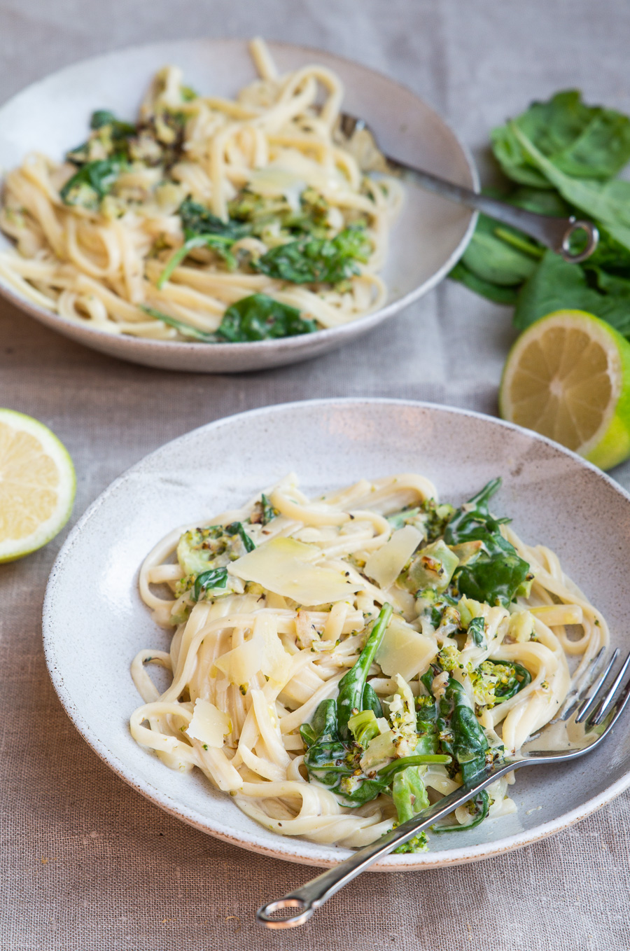 Citronpasta med flødesauce