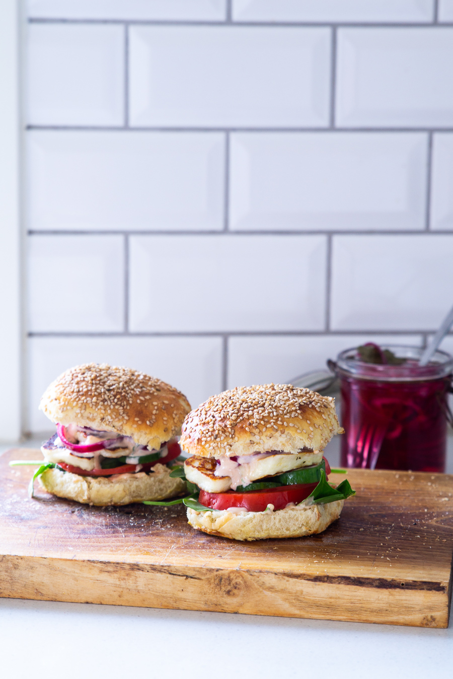 Halloumi burger