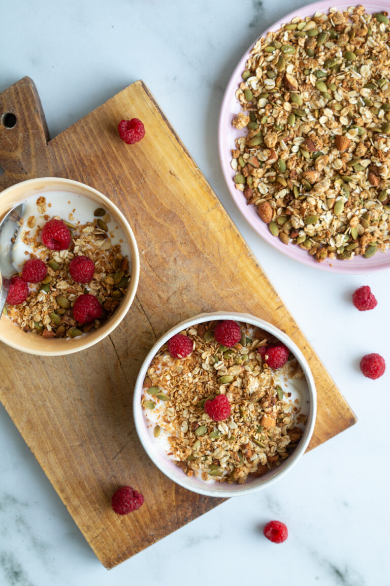 Granola med peanutbutter
