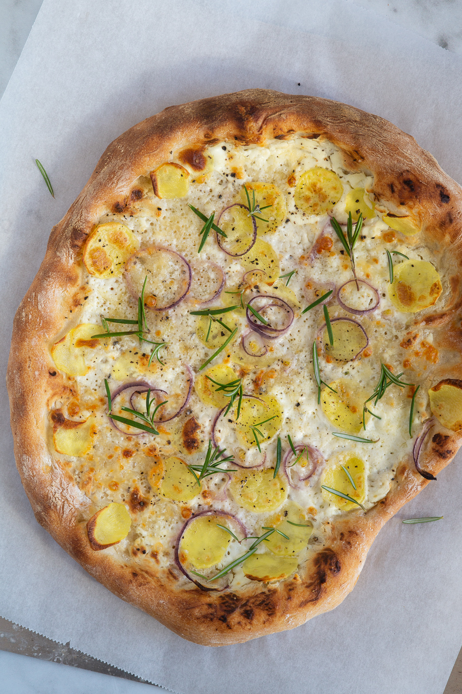 Hvid pizza