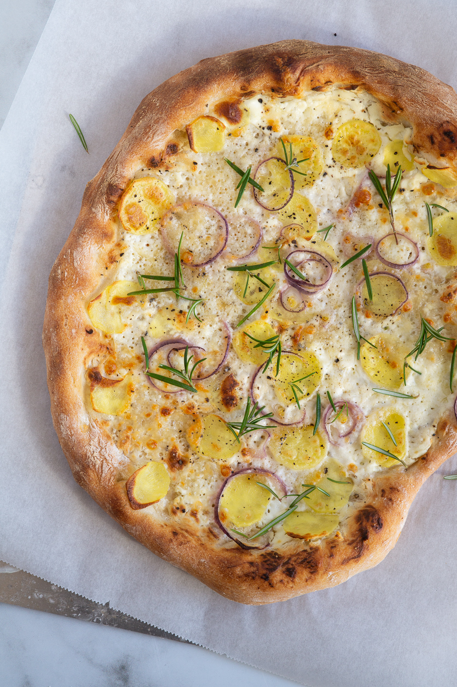 Hvid pizza