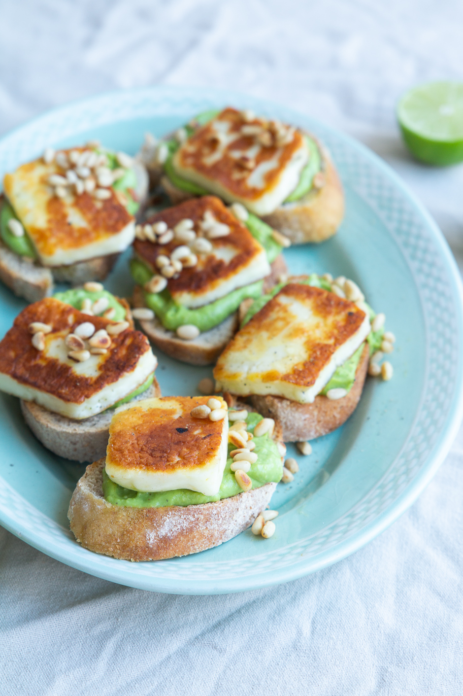 Toast med halloumi