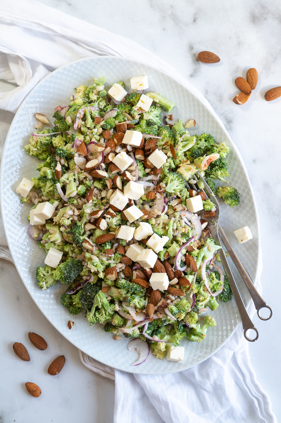 Broccolisalat med perlebyg