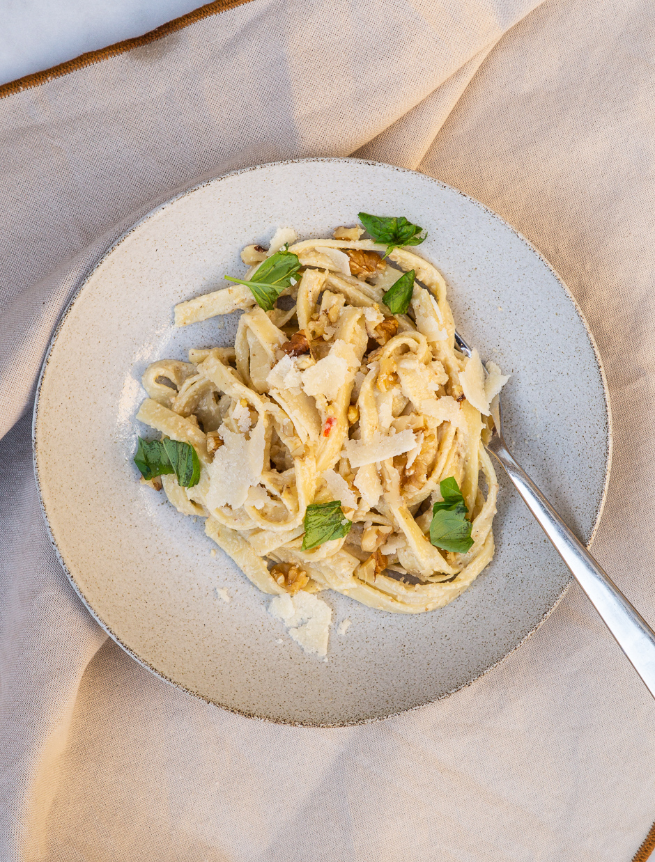 Pasta med valnøddesauce