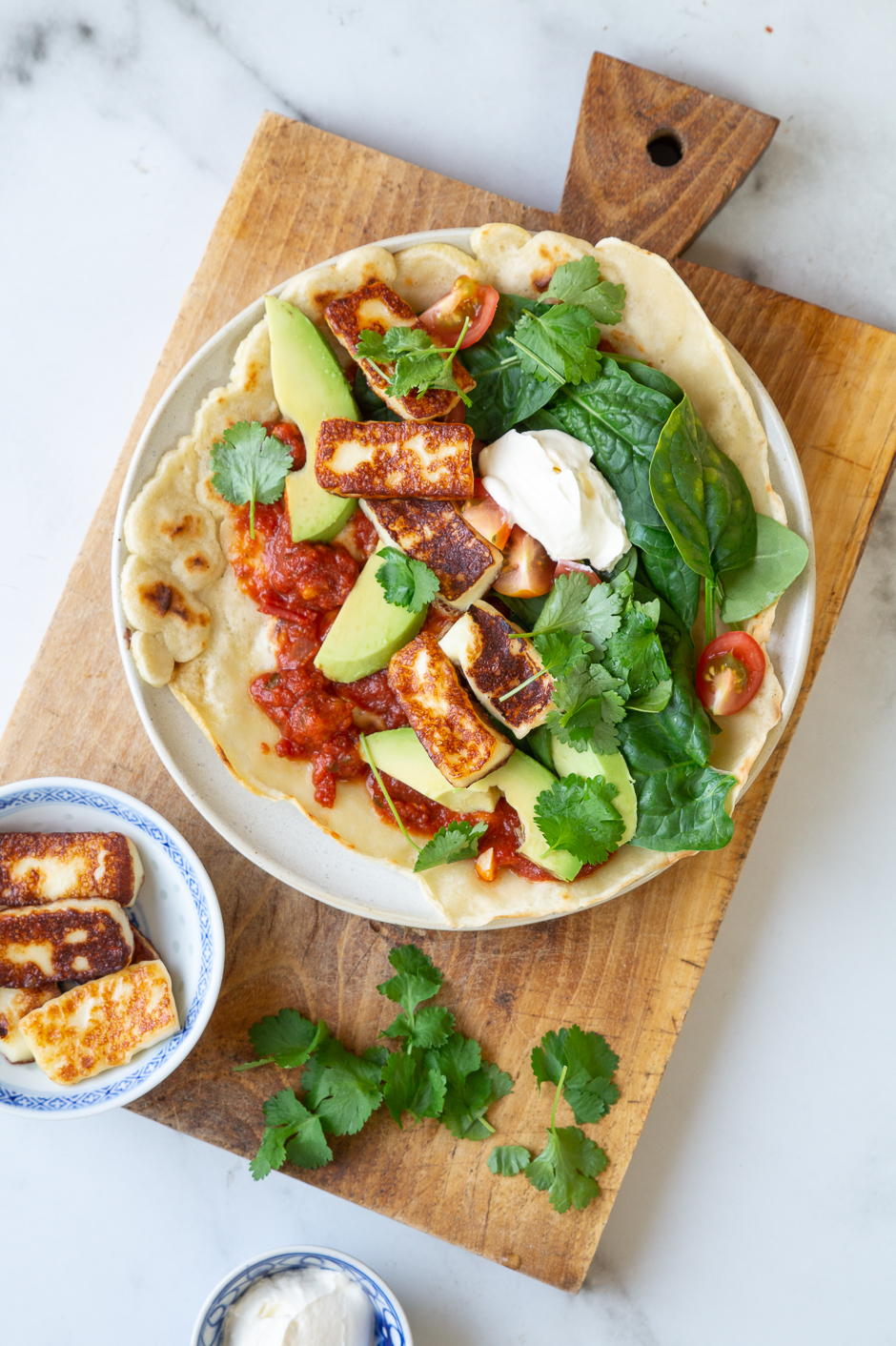Vegetarisk tortillas