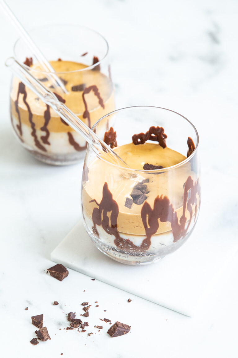 Dalgona med chokolade